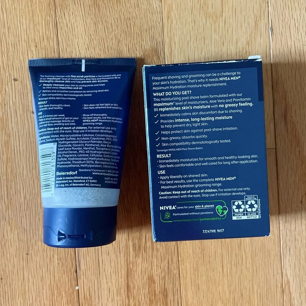 NEW NIVEA MEN POST SHAVE BALM MAXIMUM HYDRATION, 3.3 oz (1 pc) - Picture 2 of 4